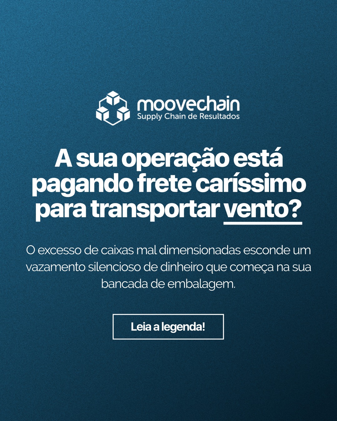 A sua operação está pagando frete para transportar vento? 🌬

O erro começa na bancada: embalar um produto pequeno em uma caixa gigante por "praticidade". 

O impacto? Seu caminhão enche de espaço vazio, não de mercadoria, e a falha de cubagem destrói agressivamente a sua margem de frete. 

Otimizar a embalagem é a rota mais rápida para cortar custos na logística externa. Entre em contato e entenda como parar de perder dinheiro invisível. 

#Cubagem #CustosOcultos #Frete #LogisticaInteligente #MooveChai