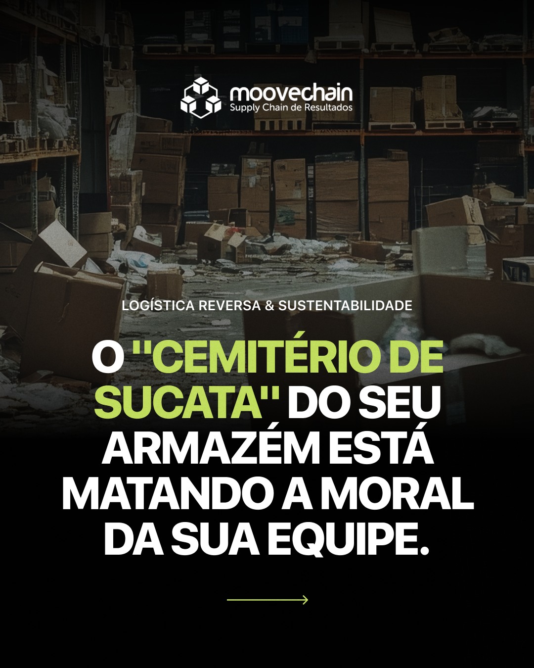 O que a sua "área de sucata" diz sobre a sua gestão?
O produto volta, não pode ser vendido e fica acumulado. Esse "cemitério" no canto do armazém faz mais do que ocupar espaço: ele normaliza a desorganização e destrói o orgulho de pertencimento da equipe.
Ter um processo ágil e rigoroso de descarte e doação limpa o ambiente físico e eleva o padrão mental do seu chão de fábrica. Sustentabilidade corporativa começa na doca.
Saiba como organizar esse fluxo.
#LogisticaReversa #SustentabilidadeCorporativa #GestaoDeEstoque #MooveChain